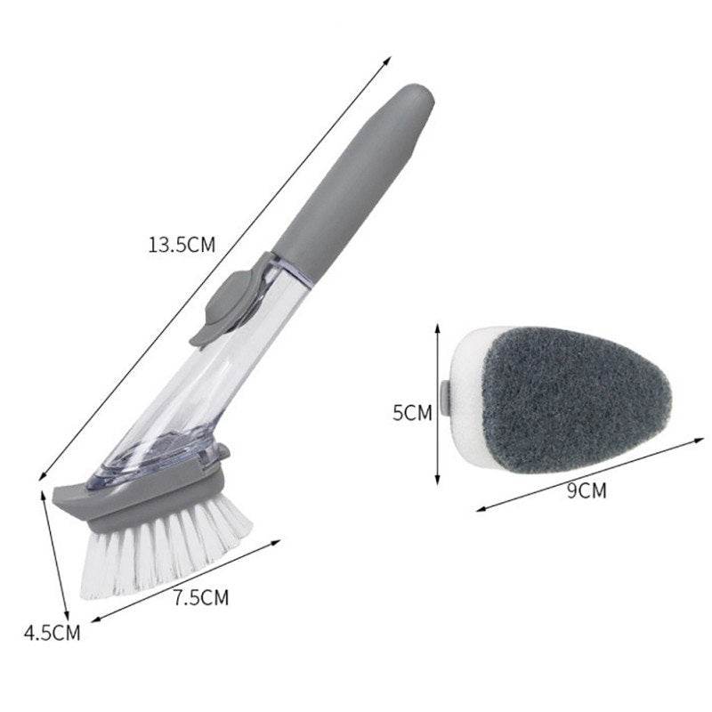 Handheld Cleaning Brush Kitchen Washing Tool with Sponge for Easy Dish Cleaning - Al-Raheem Imports