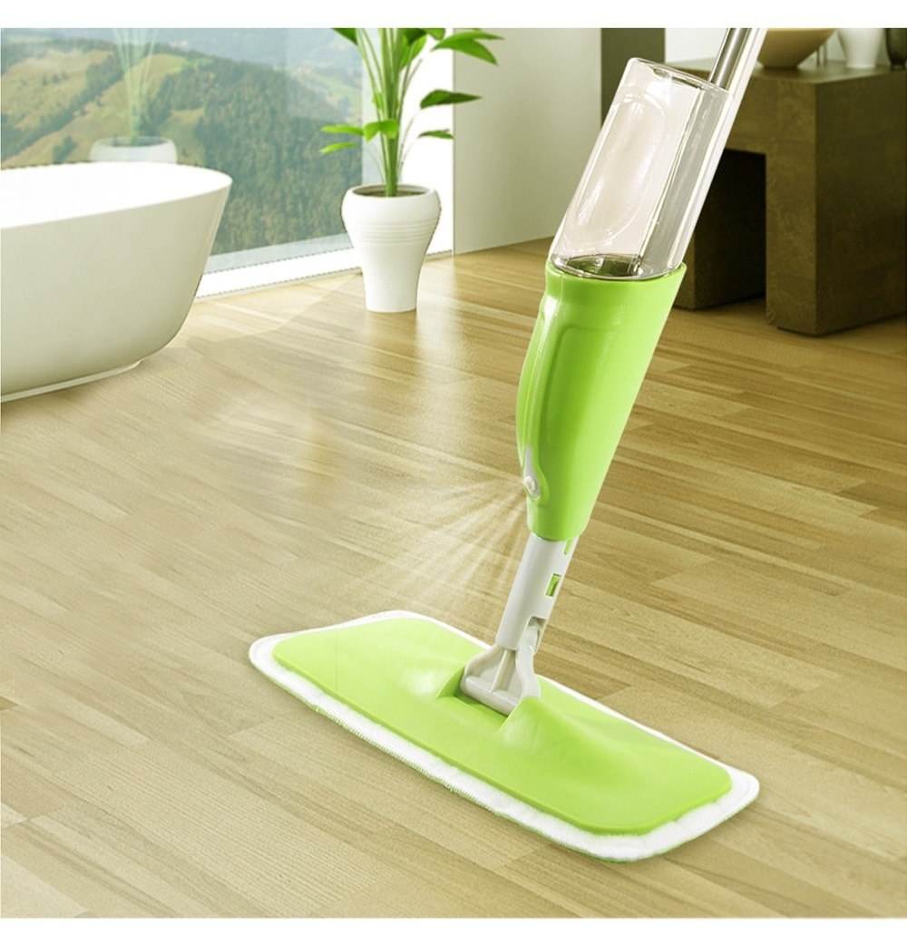Household Microfiber Spray Mop Cleaner Water Spraying Flat Mop Head for Efficient Home Cleaning Eco-Friendly with Aluminum Handle & 360° Rotating Head - Al-Raheem Imports
