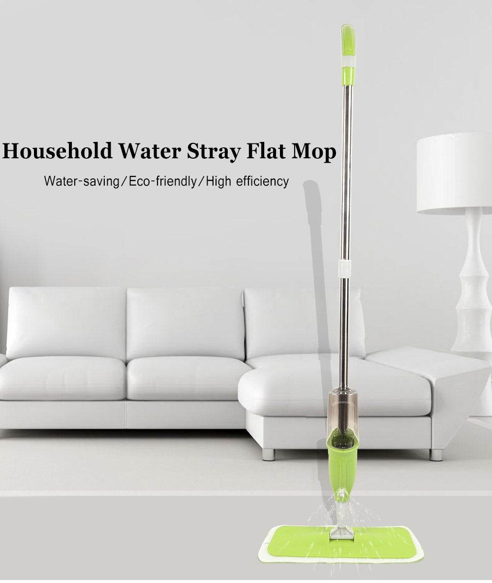 Household Microfiber Spray Mop Cleaner Water Spraying Flat Mop Head for Efficient Home Cleaning Eco-Friendly with Aluminum Handle & 360° Rotating Head - Al-Raheem Imports