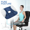 Pure Posture Memory Foam Seat Cushion for Sciatica Relief and Relaxation – Orthopedic Cushion for Comfortable Sitting, Back Pain Relief - Al-Raheem Imports
