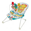 Fisher-Price Colourful Carnival Bouncer, Soothing Vibrations & Entertaining Toys for Baby, Soft Padded Seat with Removable Toy Bar - Al-Raheem Imports