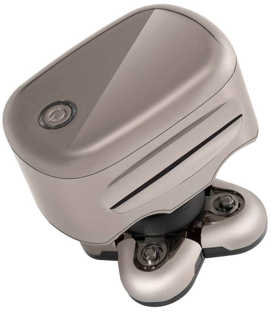 Original Skull Shaver Pitbull Platinum Men’s Electric Shaver Razor for Head and Face, Rechargeable, Waterproof with Travel Case and 5 Rotary Heads - Al-Raheem Imports