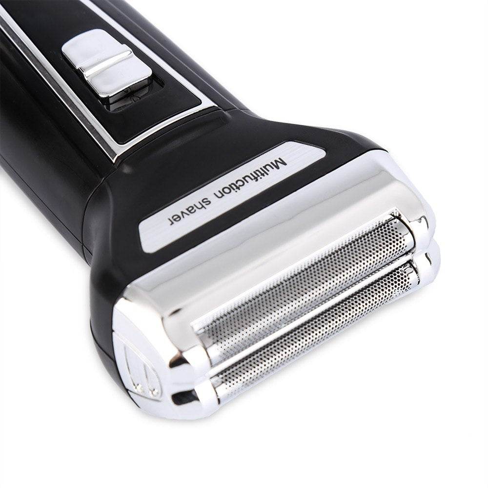Kemei KM-6558 3-in-1 Electric Shaver, Nose Hair Trimmer, Beard Trimmer, Rechargeable Shaving Machine - Al-Raheem Imports