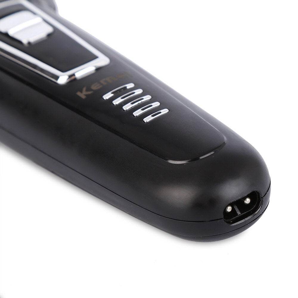 Kemei KM-6558 3-in-1 Electric Shaver, Nose Hair Trimmer, Beard Trimmer, Rechargeable Shaving Machine - Al-Raheem Imports