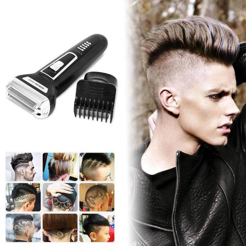 Kemei KM-6558 3-in-1 Electric Shaver, Nose Hair Trimmer, Beard Trimmer, Rechargeable Shaving Machine - Al-Raheem Imports
