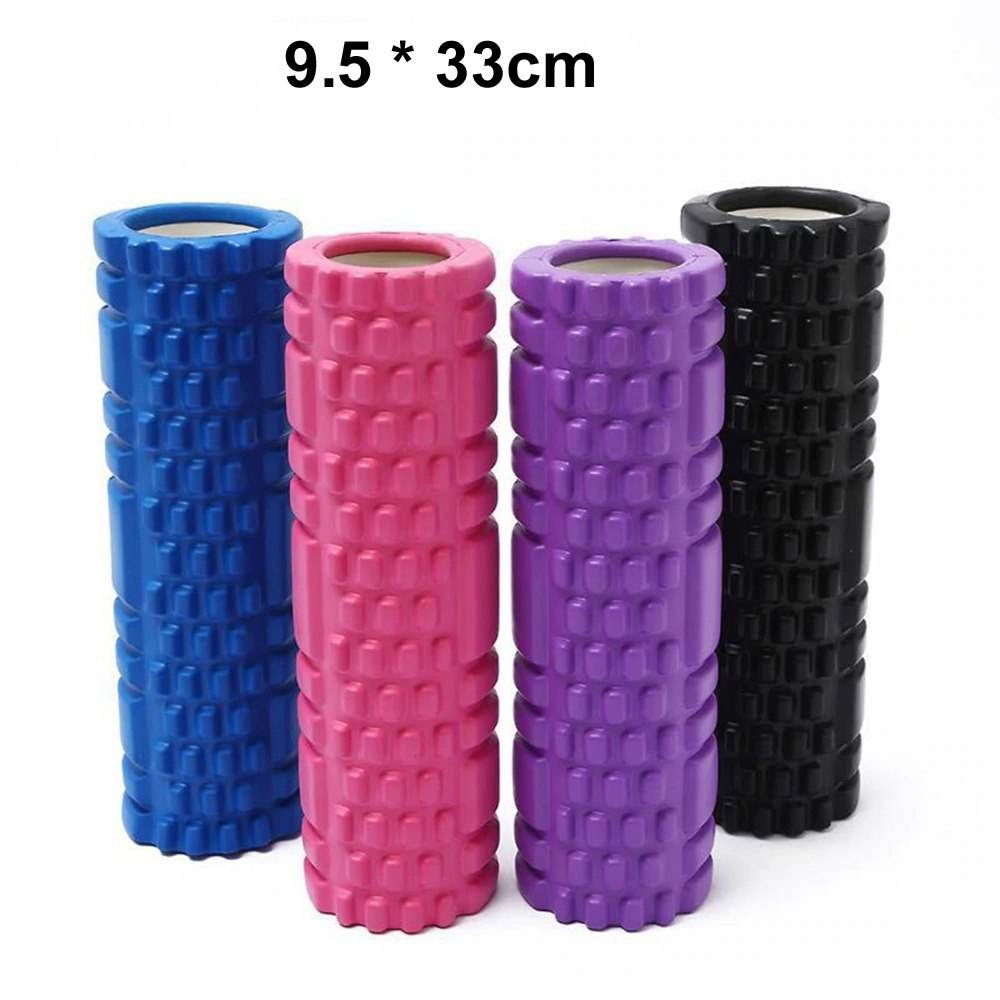 Yoga Foam Roller 9.5x33cm for Fitness, Pilates, and Muscle Recovery, High-Density EVA for Stretching and Massage - Al-Raheem Imports