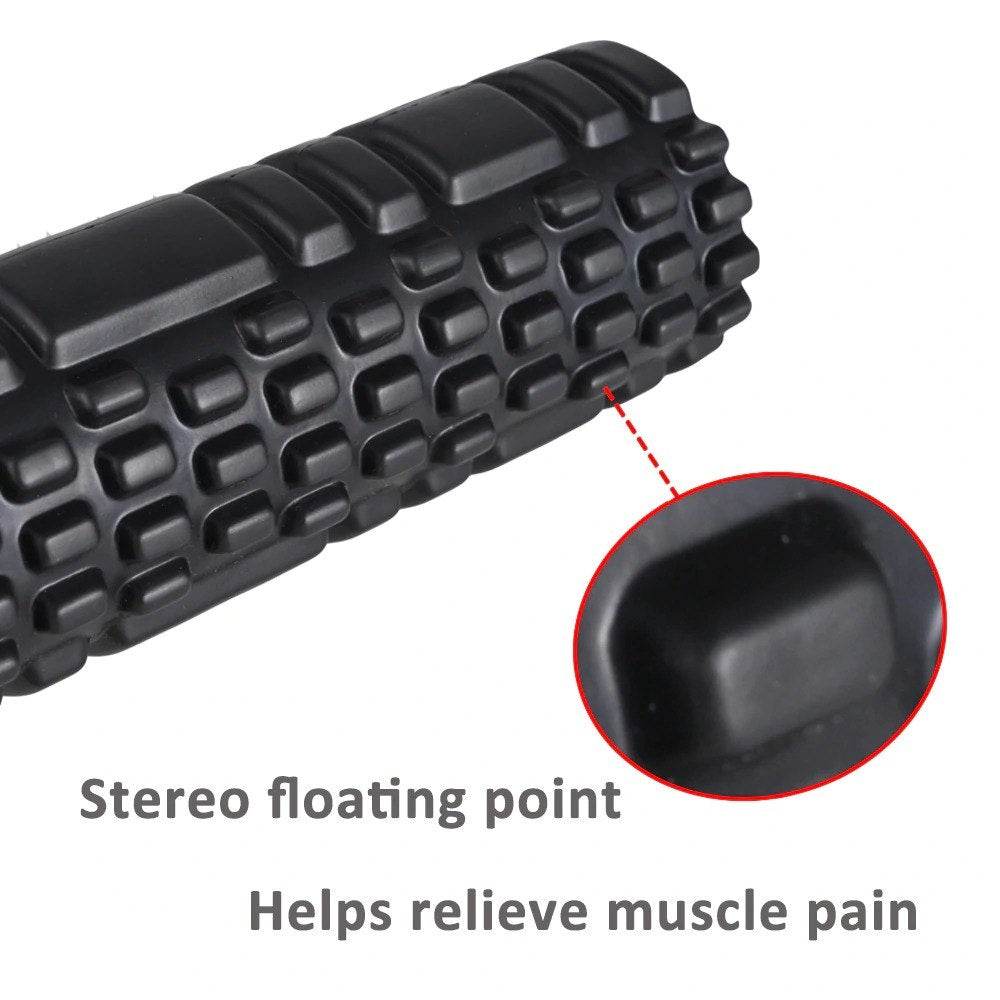 Yoga Foam Roller 9.5x33cm for Fitness, Pilates, and Muscle Recovery, High-Density EVA for Stretching and Massage - Al-Raheem Imports