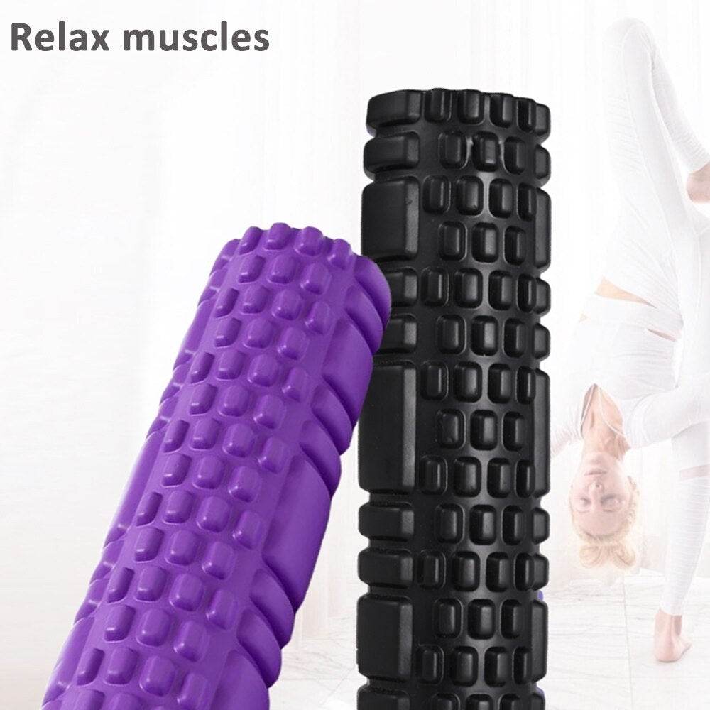 Yoga Foam Roller 9.5x33cm for Fitness, Pilates, and Muscle Recovery, High-Density EVA for Stretching and Massage - Al-Raheem Imports