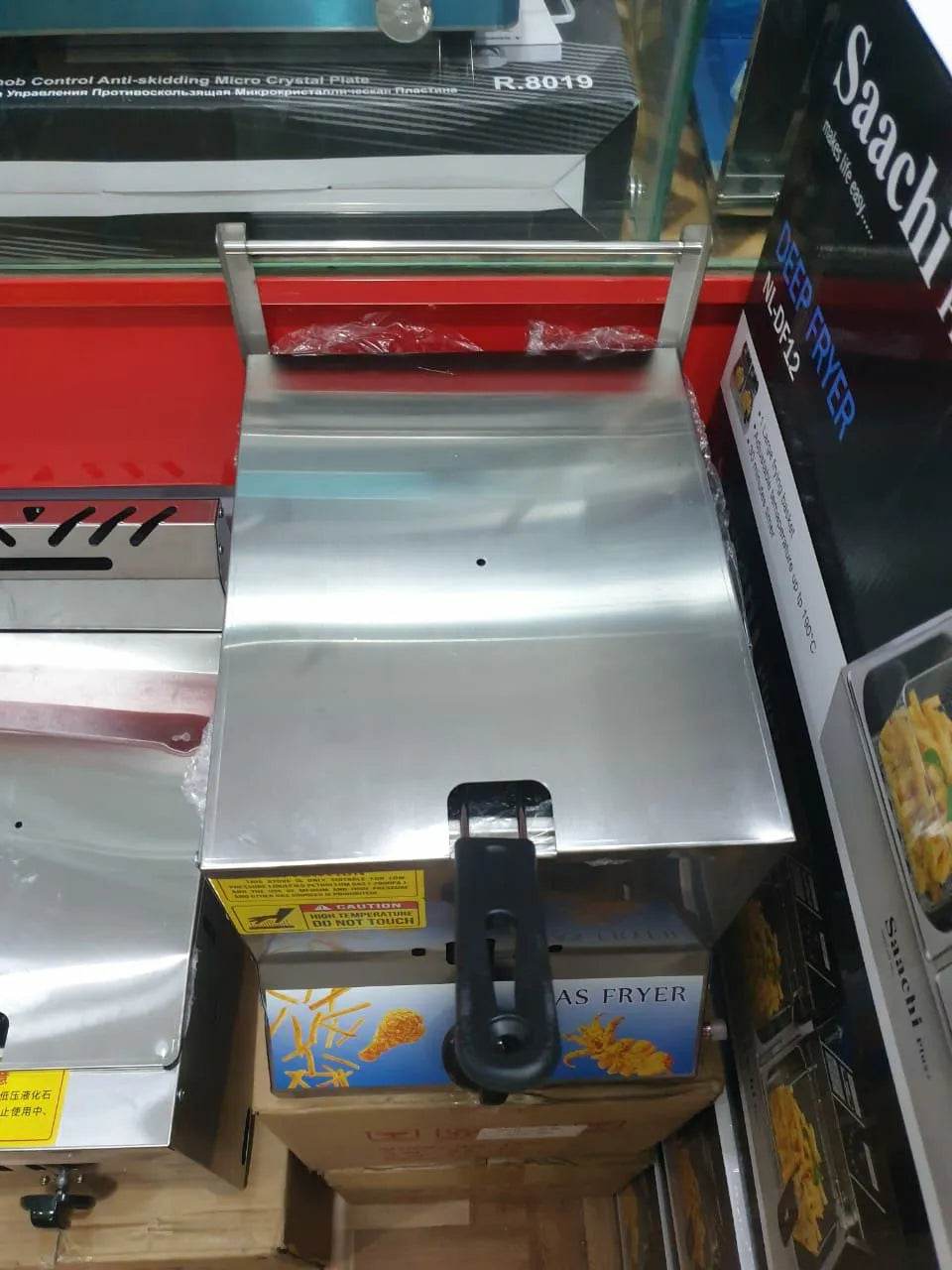 Imported 6 Liter Gas Deep Fryer Built-in Ignition Commercial Stainless Steel Heavy Duty - Al-Raheem Imports