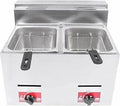 12 Liter Double Tank Gas Deep Fryer Perfect for Commercial Use Heavy Duty Quality - Al-Raheem Imports