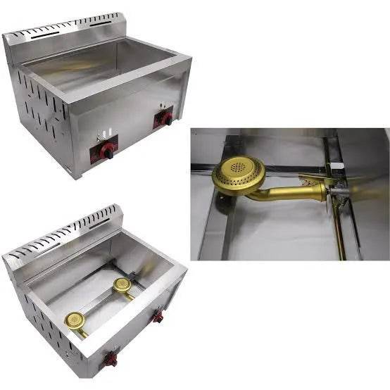 12 Liter Double Tank Gas Deep Fryer Perfect for Commercial Use Heavy Duty Quality - Al-Raheem Imports