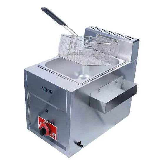 Imported 6 Liter Gas Deep Fryer Built-in Ignition Commercial Stainless Steel Heavy Duty - Al-Raheem Imports