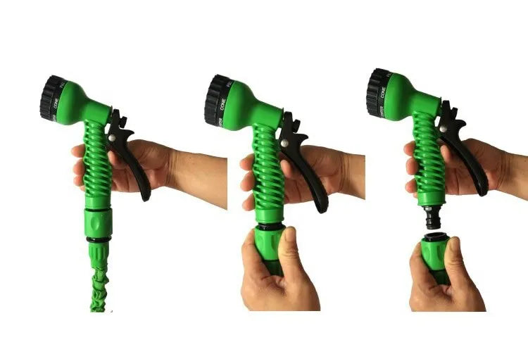 100FT Expandable Flexible Plastic Hose Pipe for Cars, Garden Watering with Spray Gun | Lightweight, Durable and Tangle-Free