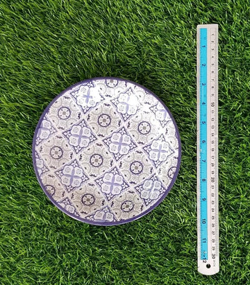 Set of Six Glazed Melamine Home Kitchen High Quality Dinner Set | Eco-Friendly, Solid Pattern, Durable and Stylish