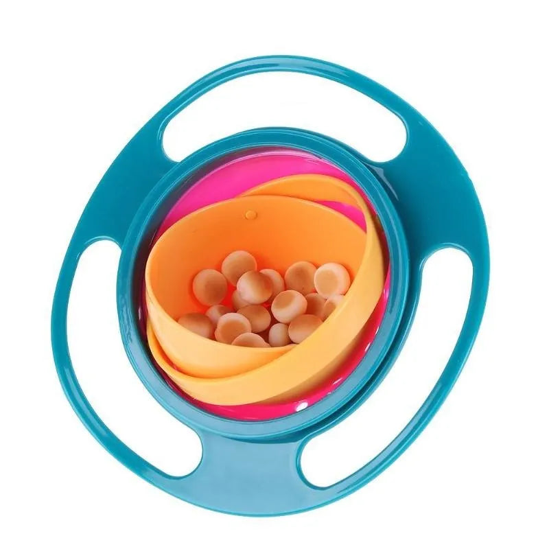 Universal Gyro Bowl 360 Rotate Spill-Proof Baby Feeding Dish | Fun and Mess-Free, Durable Tableware for Babies