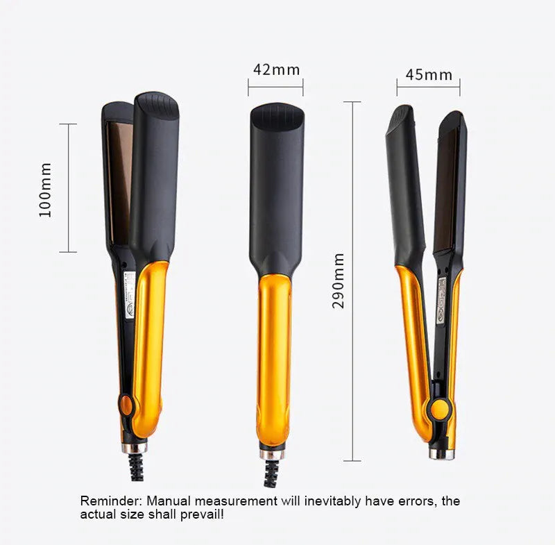 2 in 1 Electric Hair Straightener and Curling Iron Professional Ceramic Styling Tool with Temperature Control