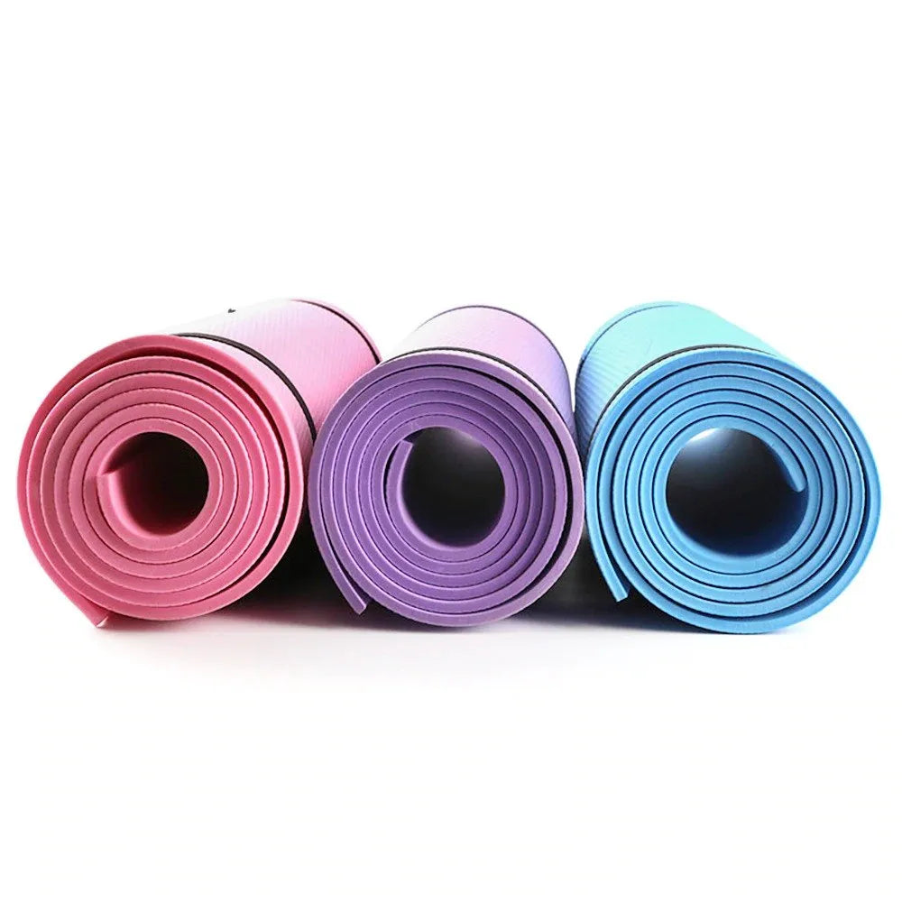 68 x 24 Inches Yoga Mat 6mm Thick EVA Foam Non Slip Exercise Fitness Mat for Yoga Pilates Workouts