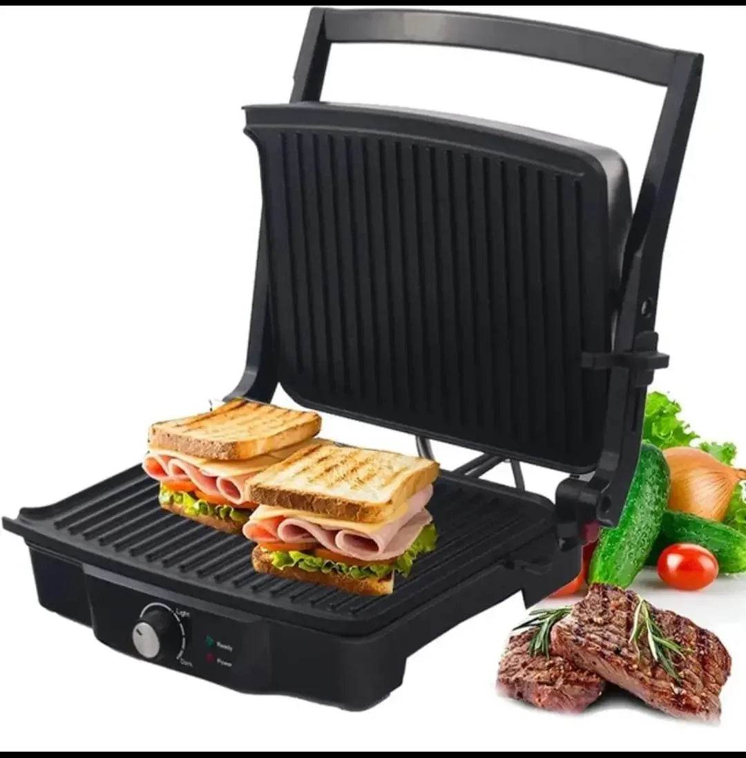 Electric Commercial Panini Press Grill Sandwich Maker Non-Stick Coated Plates - Al-Raheem Imports
