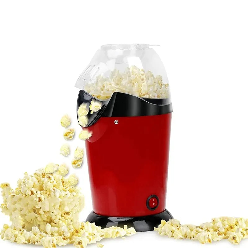 1200W Hot Air Popcorn Maker Oil Free with Measuring Cup for Home Parties