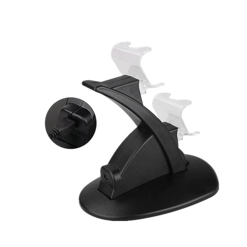 PS4 Dual USB Charging Dock with LED Indicator Controller Charger Stand - Al-Raheem Imports