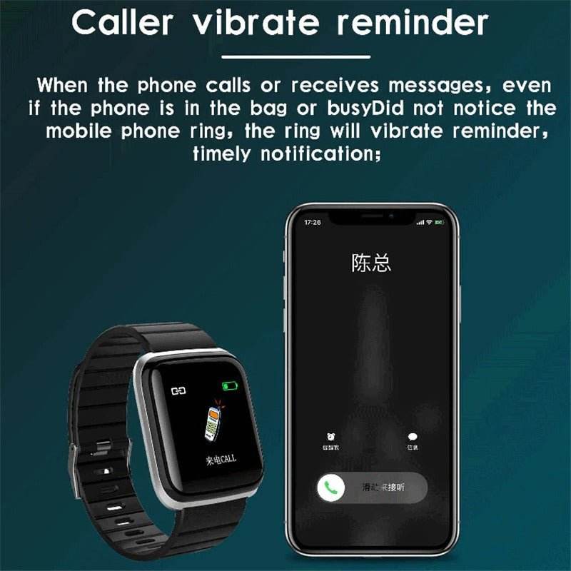 Q19 Smart Watch Color Screen Fitness Tracker Heart Rate Blood Pressure Monitor - Al-Raheem Imports
