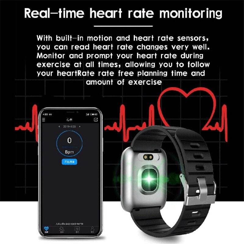 Q19 Smart Watch Color Screen Fitness Tracker Heart Rate Blood Pressure Monitor - Al-Raheem Imports