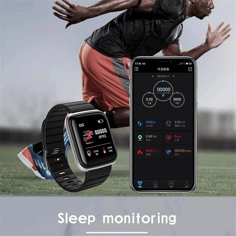 Q19 Smart Watch Color Screen Fitness Tracker Heart Rate Blood Pressure Monitor - Al-Raheem Imports