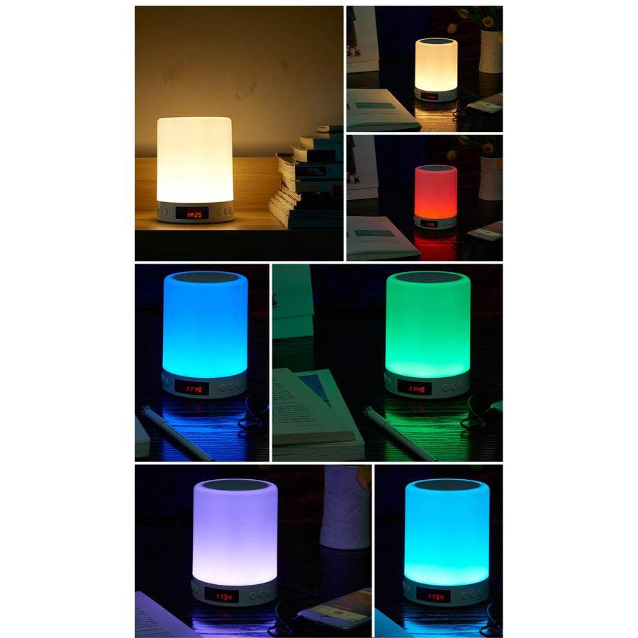 Night Light Wireless Touch LED Lamp with Bluetooth Speaker and TF Card Support - Al-Raheem Imports