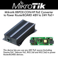 Mikrotik RBPOE CON HP High Power PoE Converter 48V to 24V for RouterBoard - Al-Raheem Imports