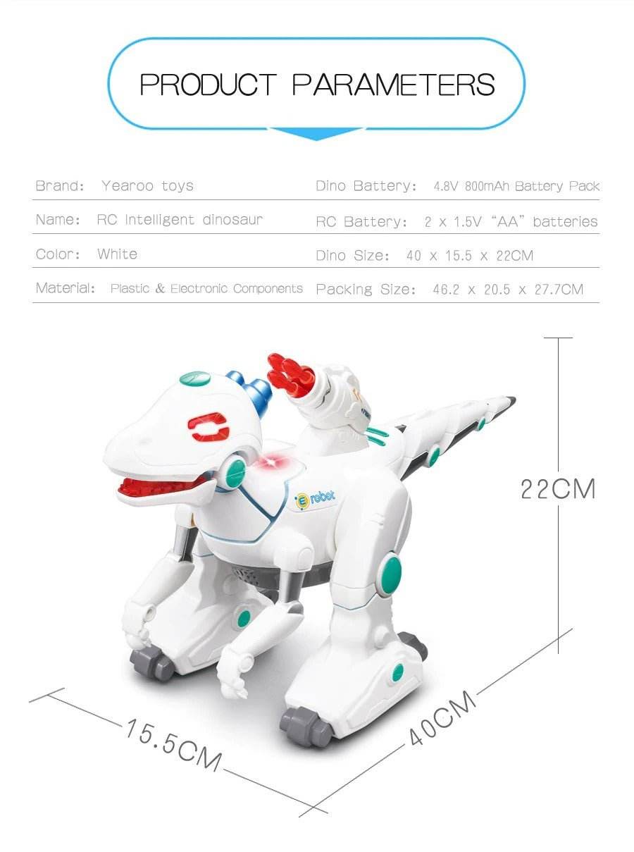 Remote Control Interactive Robots Electric Dinosaurs Walking Fire Dragon Kids Toys - Al-Raheem Imports