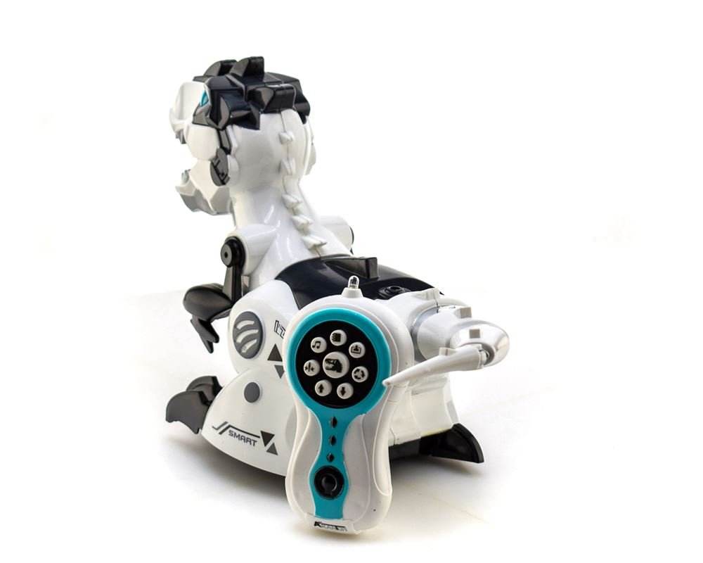 Remote Infrared Control T Rex Dinosaur With Shining Light Realistic Sound Walking Story Robot Toy - Al-Raheem Imports