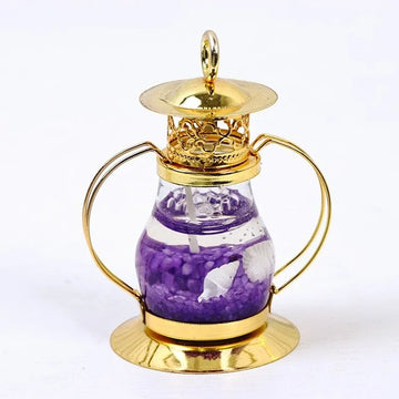 Retro 6 Inch Marine Style Jelly Scented Decorative Candle in Gold and Silver