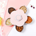 Rotatable Flower Shaped Candy Container Food Storage Box 5 Compartments Plastic - Al-Raheem Imports