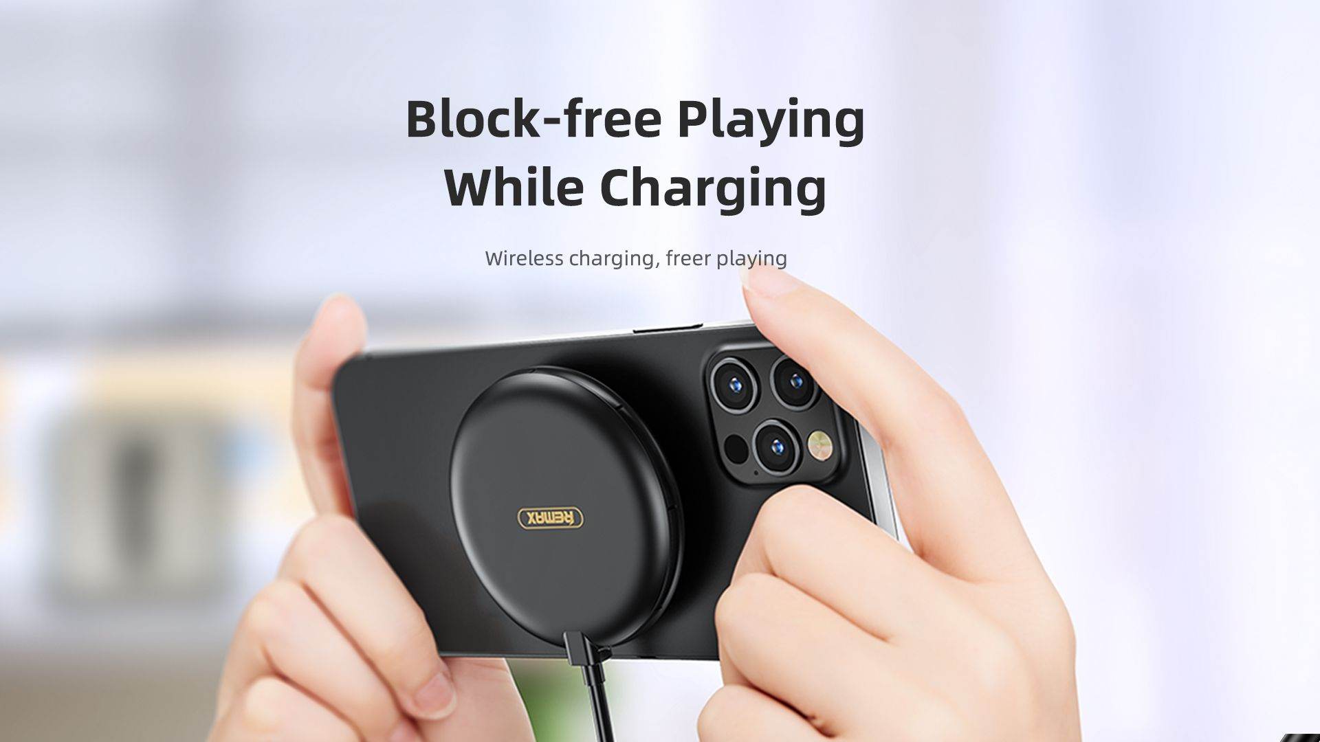 15W Wireless Fast Charger Suction Type Universal Smartphone Charger RP-W22 - Al-Raheem Imports