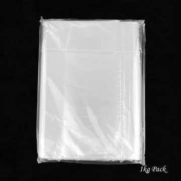 1 KG Pack of High Quality Five Star Transparent Poly Bags Available in Four Sizes