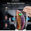S5 Automatic Clamping Fast Charging Phone Holder Wireless Car Charger Mount - Al-Raheem Imports