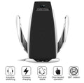 S5 Automatic Clamping Fast Charging Phone Holder Wireless Car Charger Mount - Al-Raheem Imports
