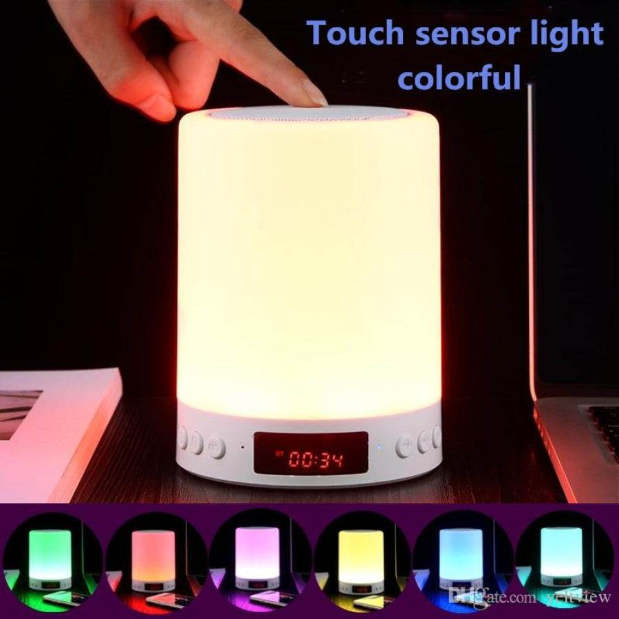 Night Light Wireless Touch LED Lamp with Bluetooth Speaker and TF Card Support - Al-Raheem Imports