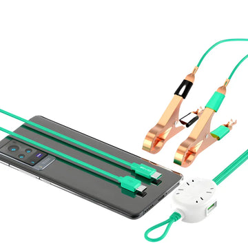 SOVO FORD SCC765 Clip Charger 2A with LED Light Up Pure Copper Crocodile Clips Battery Charging Clamp