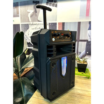 KTS-1631 8-Inch Trolley Wireless Speaker with Microphone and High-Quality Sound