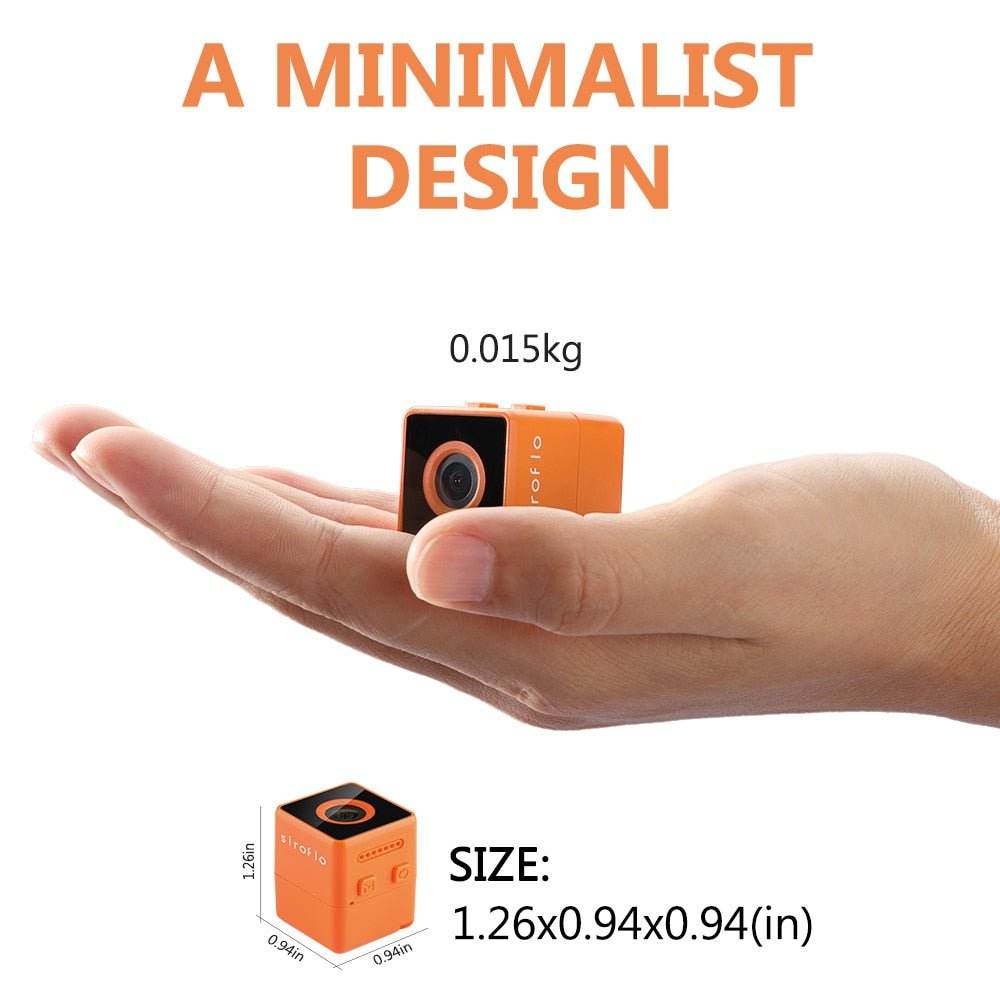 Siroflo Mini DV 1080P Action Camera 125° Wide Angle Compact Sports Cam - Al-Raheem Imports