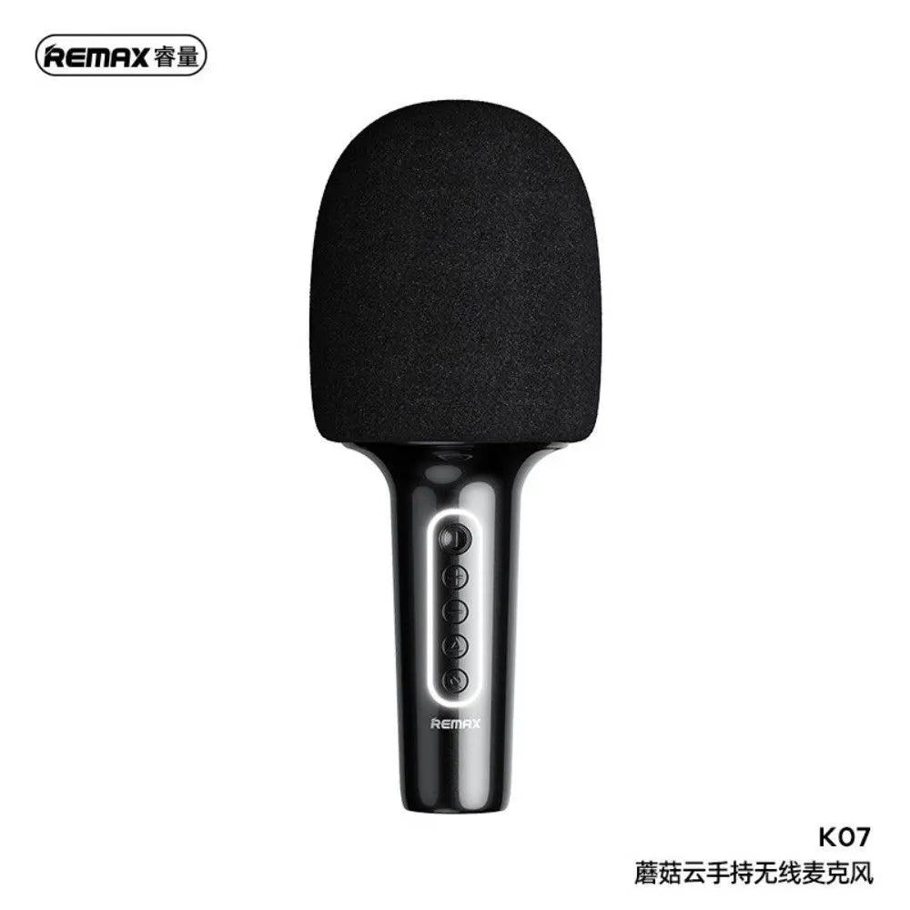 REMAX K07 Mogoo Series Wireless Handheld Microphone with Built in Speaker Bluetooth 5.0 Voice Changer Karaoke Mic