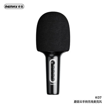 REMAX K07 Mogoo Series Wireless Handheld Microphone with Built in Speaker Bluetooth 5.0 Voice Changer Karaoke Mic