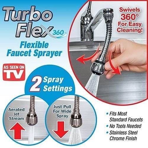 Splash Nozzle Flexible Faucet Sprayer Water Saving Anti Splash Kitchen Tap Attachment - Al-Raheem Imports