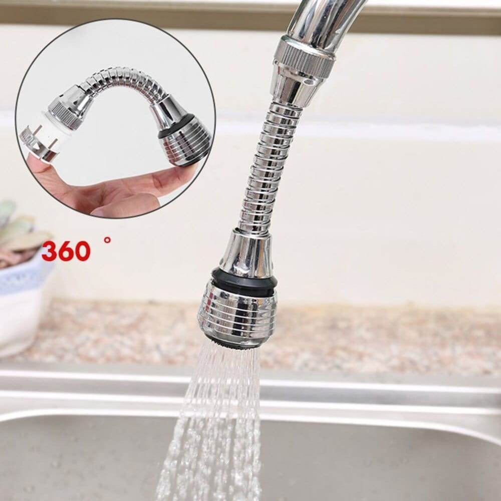 Splash Nozzle Flexible Faucet Sprayer Water Saving Anti Splash Kitchen Tap Attachment - Al-Raheem Imports