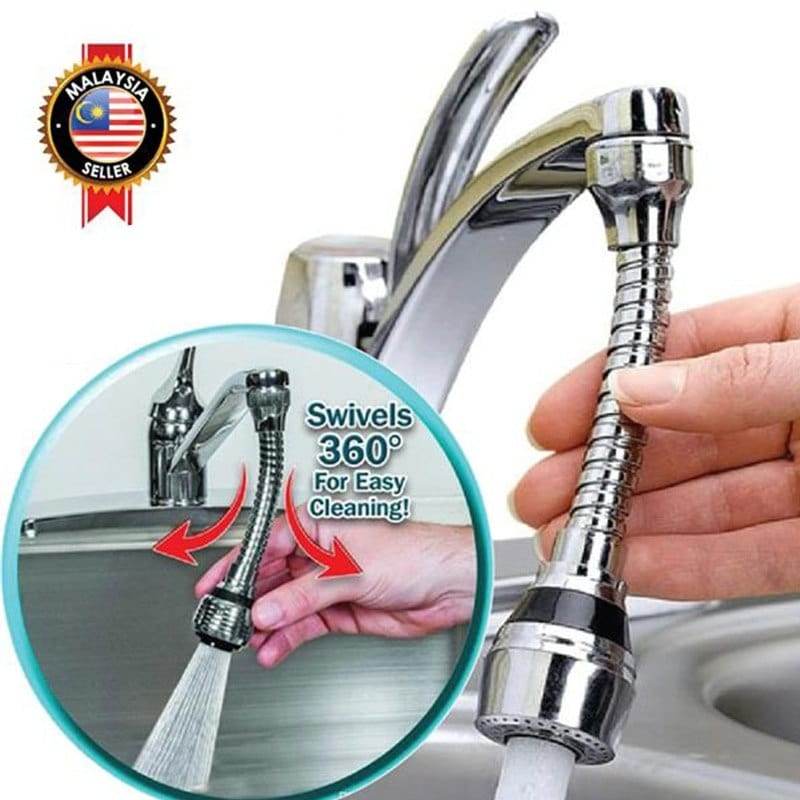 Splash Nozzle Flexible Faucet Sprayer Water Saving Anti Splash Kitchen Tap Attachment - Al-Raheem Imports