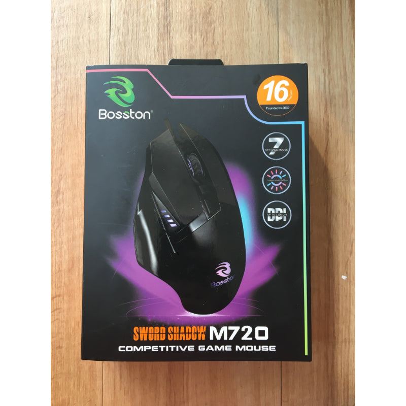 Shadow M720 RGB Gaming Mouse with 3200 DPI and 7 Programmable Buttons