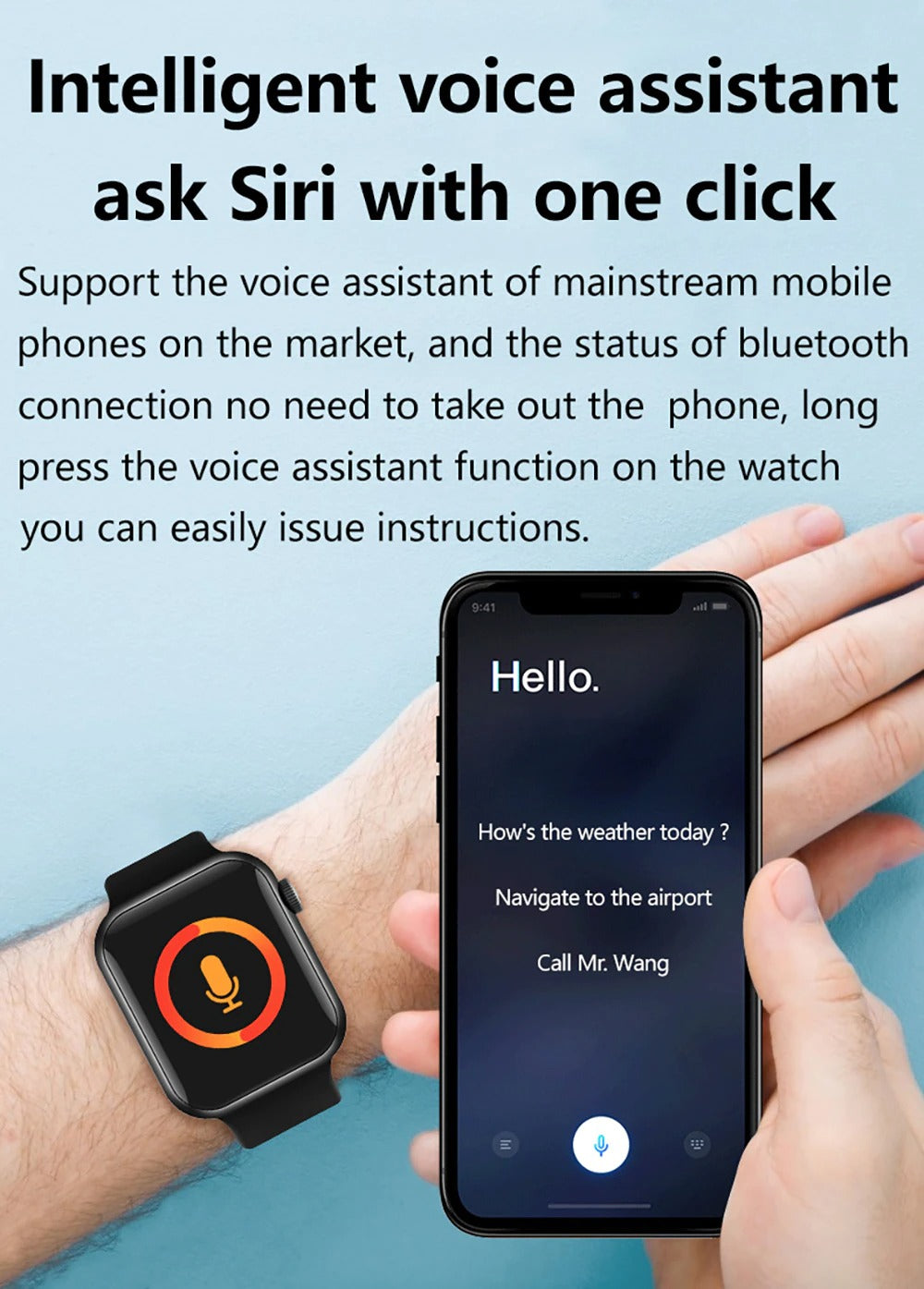 T55 Plus Smart Watch Series Full Touch ECG Heart Rate Monitor Waterproof Fitness Tracker 44mm Smartwatch for Android iOS