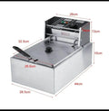 Single Electric 6L Commercial Deep Fryer Electric Frying Machine - Al-Raheem Imports