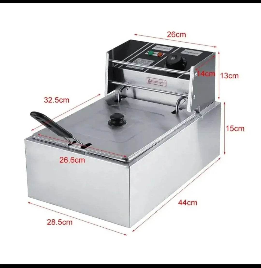 Single Electric 6L Commercial Deep Fryer Electric Frying Machine - Al-Raheem Imports